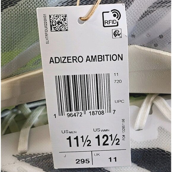 Adidas Adizero Ambition Track Spikes Cleats White Green IE5486 - Men’s Size 11.5 - Picture 16 of 16